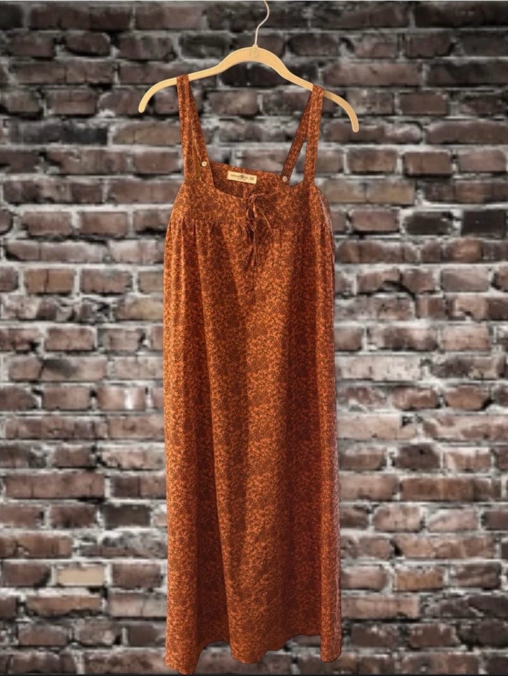 NATURAL LIFE Floral Pinkish Brown Maxi Dress